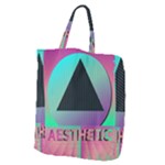 Vaporwave Aesthetic Giant Grocery Zipper Tote