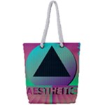 Vaporwave Aesthetic Full Print Rope Handle Tote (Small)