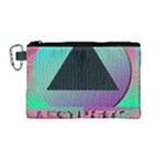 Vaporwave Aesthetic Canvas Cosmetic Bag (Medium)