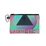 Vaporwave Aesthetic Canvas Cosmetic Bag (Small)