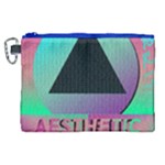 Vaporwave Aesthetic Canvas Cosmetic Bag (XL)