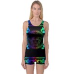 Rainbow Medusa  One Piece Boyleg Swimsuit