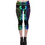 Rainbow Medusa  Capri Leggings 