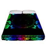 Rainbow Medusa  Fitted Sheet (Queen Size)