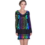 Rainbow Medusa  Long Sleeve Nightdress