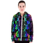 Rainbow Medusa  Women s Zipper Hoodie