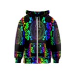 Rainbow Medusa  Kids  Zipper Hoodie