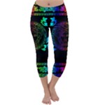 Rainbow Medusa  Capri Winter Leggings 