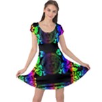 Rainbow Medusa  Cap Sleeve Dress