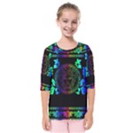 Rainbow Medusa  Kids  Quarter Sleeve Raglan Tee