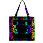 Rainbow Medusa  Zipper Grocery Tote Bag