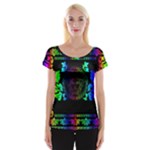 Rainbow Medusa  Cap Sleeve Top