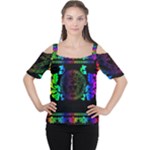 Rainbow Medusa  Cutout Shoulder Tee