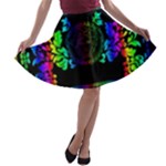 Rainbow Medusa  A-line Skater Skirt