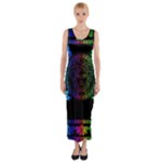 Rainbow Medusa  Fitted Maxi Dress