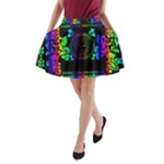 Rainbow Medusa  A-Line Pocket Skirt