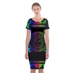 Rainbow Medusa  Classic Short Sleeve Midi Dress