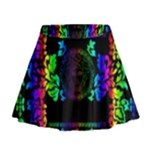 Rainbow Medusa  Mini Flare Skirt