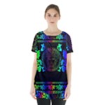 Rainbow Medusa  Skirt Hem Sports Top