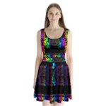 Rainbow Medusa  Split Back Mini Dress 