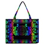 Rainbow Medusa  Zipper Medium Tote Bag