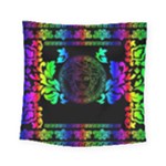 Rainbow Medusa  Square Tapestry (Small)