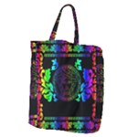 Rainbow Medusa  Giant Grocery Zipper Tote