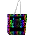 Rainbow Medusa  Full Print Rope Handle Tote (Large)