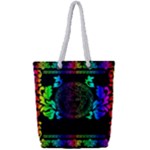 Rainbow Medusa  Full Print Rope Handle Tote (Small)