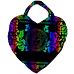 Rainbow Medusa  Giant Heart Shaped Tote