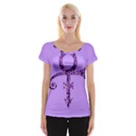 Prince Symbol Cap Sleeve Top