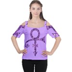 Prince Symbol Cutout Shoulder Tee