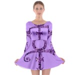 Prince Symbol Long Sleeve Skater Dress