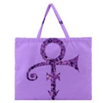 Prince Symbol Zipper Large Tote Bag