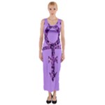 Prince Symbol Fitted Maxi Dress