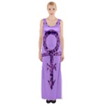 Prince Symbol Maxi Thigh Split Dress