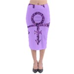 Prince Symbol Midi Pencil Skirt