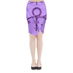 Prince Symbol Midi Wrap Pencil Skirt