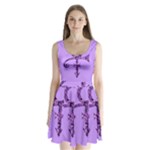 Prince Symbol Split Back Mini Dress 