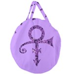 Prince Symbol Giant Round Zipper Tote