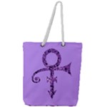 Prince Symbol Full Print Rope Handle Tote (Large)