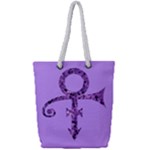 Prince Symbol Full Print Rope Handle Tote (Small)