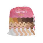 international Womens Day Drawstring Pouch (XL)