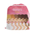 international Womens Day Drawstring Pouch (XXL)