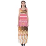 international Womens Day Empire Waist Maxi Dress