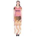 international Womens Day Short Sleeve Maxi Dress