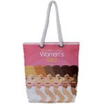 international Womens Day Full Print Rope Handle Tote (Small)