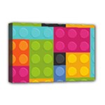 pink Building Blocks Deluxe Canvas 18  x 12  (Stretched)