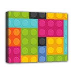 pink Building Blocks Deluxe Canvas 20  x 16  (Stretched)