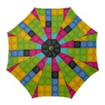 pink Building Blocks Golf Umbrella